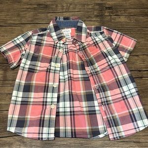 Carter’s 12 Month Short Sleeved Button Down Shirt
